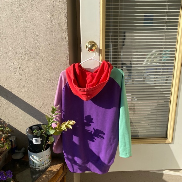 Teddy Fresh Colorblock Purple Skater Hoodie - Picture 5 of 6